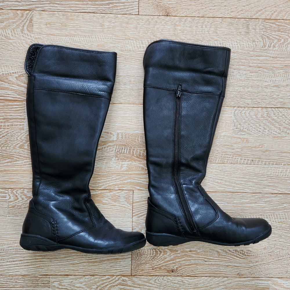 Hush puppies black leather boots - Picture 6 of 6